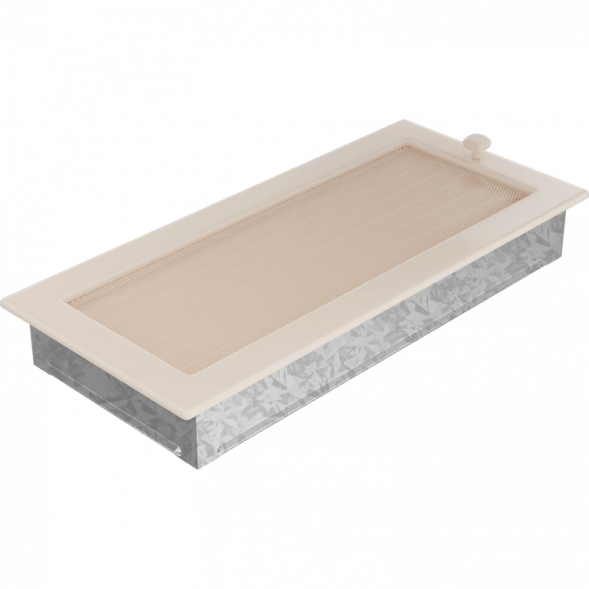 Вентиляционная решетка Kratki кремовая с жалюзи