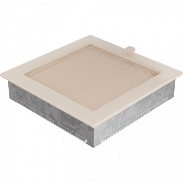 Вентиляционная решетка Kratki кремовая с жалюзи