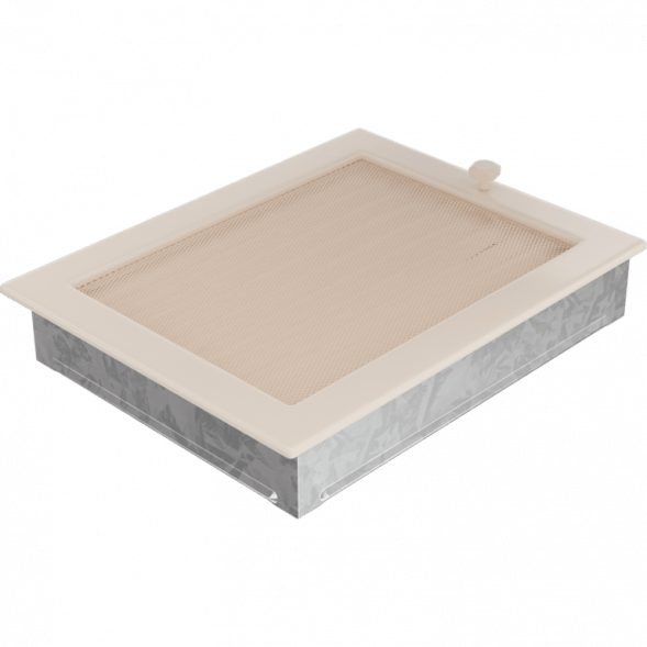 Вентиляционная решетка Kratki кремовая с жалюзи