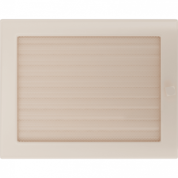 Вентиляционная решетка Kratki кремовая с жалюзи