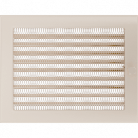 Вентиляционная решетка Kratki кремовая с жалюзи