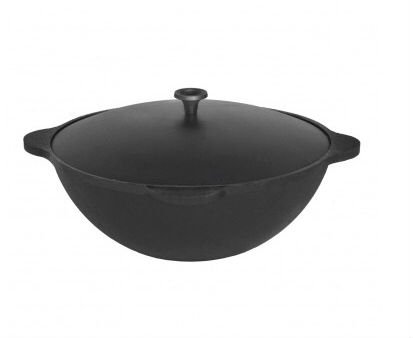 Казан чугунный с крышкой Везувий 12л