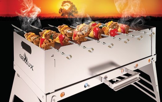 Мангал складной Grillux Optimus Plus Stainless