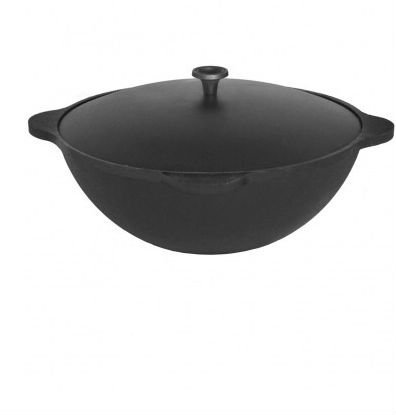 Казан чугунный с крышкой Везувий 25л