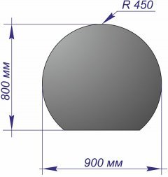 Лист напольный 900*800*1,5 R450