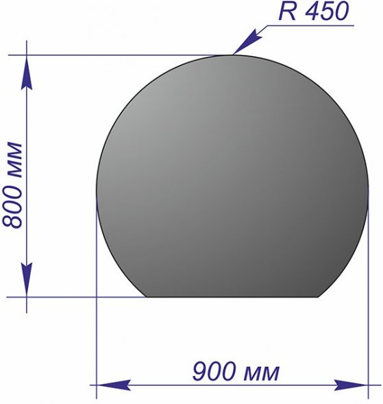 Лист напольный 900*800*1,5 R450