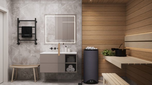 Электрическая печь для бани и сауны Sangens L18C Ceramic (Сангенс Л18КЕ Керамика)