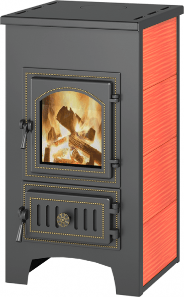 Печь-Камин Везувий ПК-01 (270)  красный