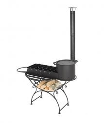 Решетка чугунная для мангала Везувий Ø 380ММ