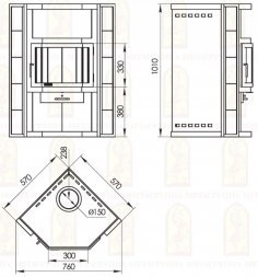 Печь-камин Мета-Бел Амур