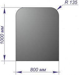 Лист напольный 1000*800*1,5 R135