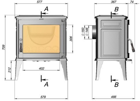 Печь-камин Fireway Matis