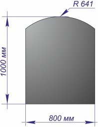 Лист напольный 1000*800*1,5 R641