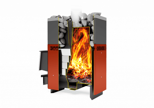 Печь для бани и сауны Теплодар Русь 12 ЛУ