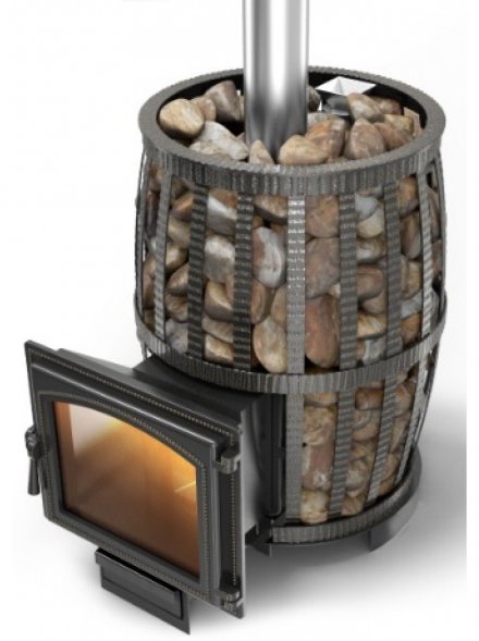 Дровяная печь для бани Везувий Легенда Русский пар Ковка 18 (240)