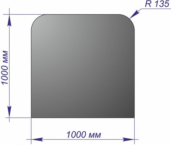 Лист напольный 1000*1000*1,5 R135