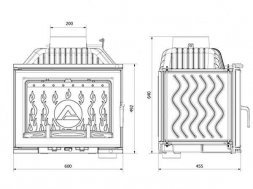 Каминная топка Kaw-Met W17 Dekor 12,3 кВт EKO
