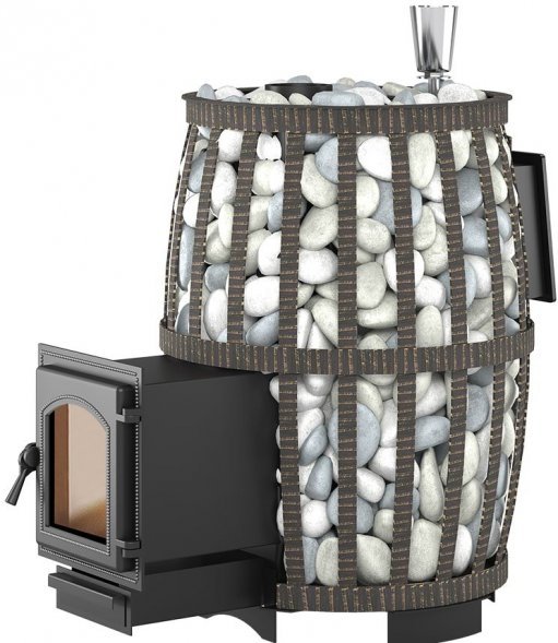 Дровяная печь для бани Везувий Легенда Русский пар Ковка 18 (270)