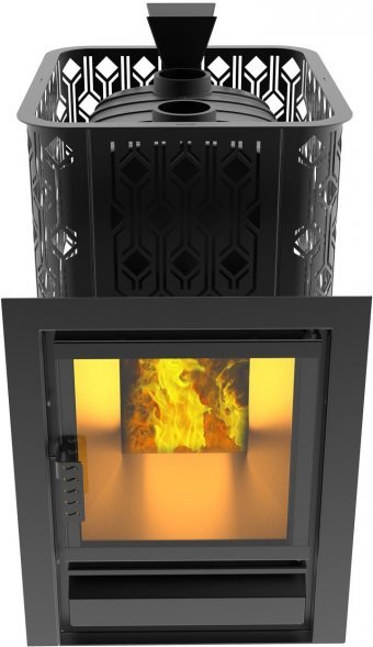 Чугунная печь для бани Black Stove Verona 18 с закрытой каменкой