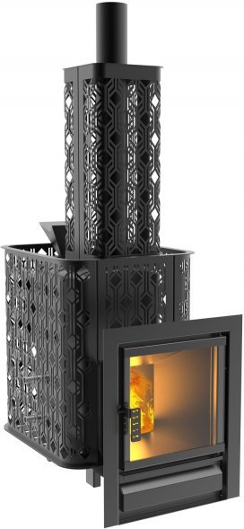 Чугунная печь для бани Black Stove Verona 18 с закрытой каменкой