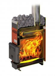 Печь для бани и сауны Теплодар Русь 9 ЛУ