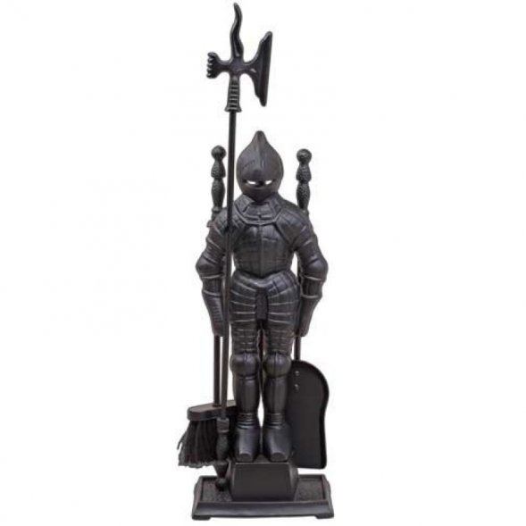 Каминный набор D50011ВК (К3050В) (рыцарь, черный)