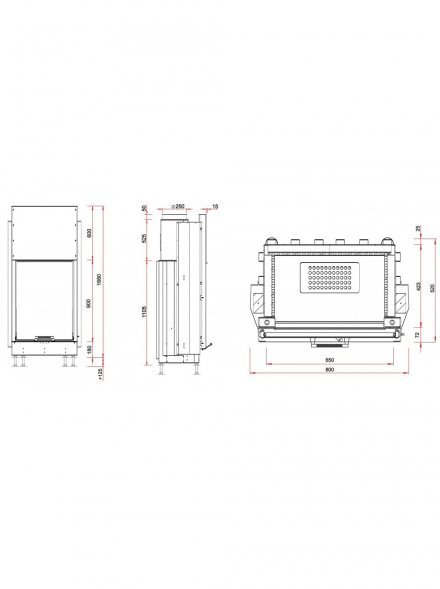 Каминная топка RoodLine Line 6590h