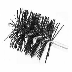 Щётка для чистки дымохода полипропиленовая чёрная 200мм