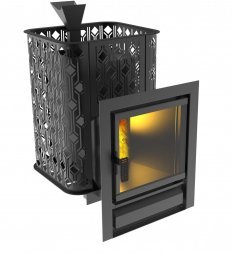 Нержавеющая печь для бани Black Stove Varna 16 Aisi 430 с закрытой каменкой