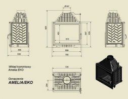 Каминная топка Kratki AMELIA/EKO