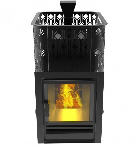 Нержавеющая печь для бани Black Stove Varna 26 Aisi 430 с закрытой каменкой