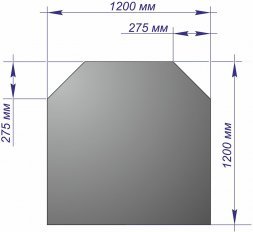 Лист напольный Призматик 1200*1200*1,5