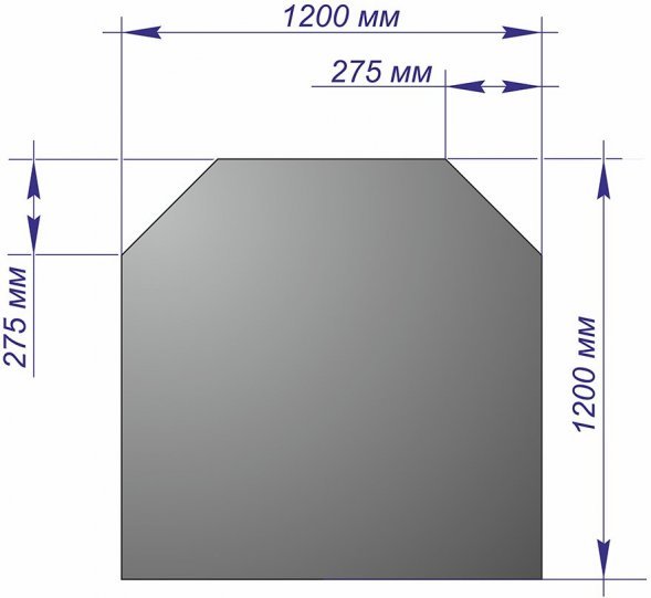 Лист напольный Призматик 1200*1200*1,5