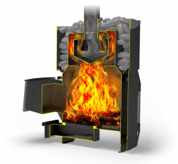 Печь для бани и сауны Теплодар Русь-Сетка 18Л