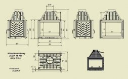 Каминная топка Kratki ZUZIA/T, туннельная