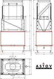 Каминная топка Астов П4С 12080