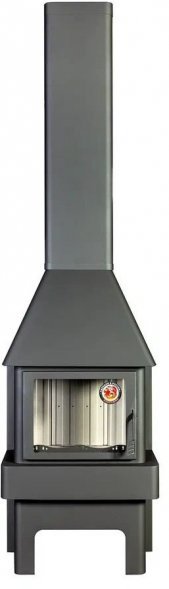 Печь-камин ЭкоКамин Бавария &quot;Три стекла&quot; графит