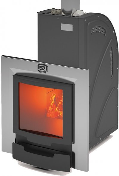 Печь для бани и сауны Теплодар Каскад-12 Т Панорама