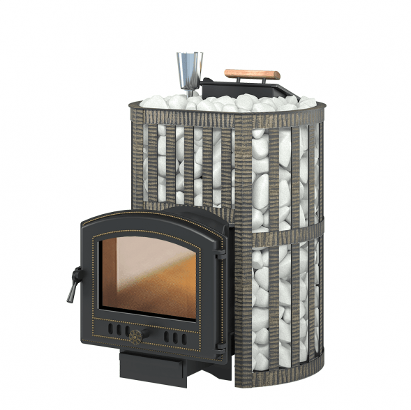 Дровяная печь для бани Везувий Ураган Ковка 16 (224)