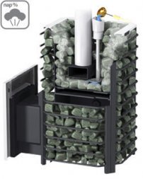 Дровяная печь для бани ERMAK 16 СЕТКА-ПРЕМИУМ