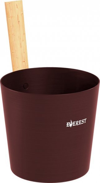  Шайка EVEREST 5л, алюминий DARK BROWN (TG-46)