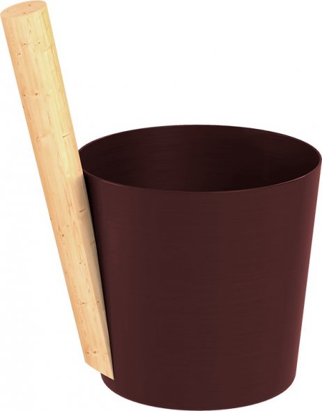  Шайка EVEREST 5л, алюминий DARK BROWN (TG-46)