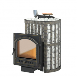 Дровяная печь для бани Везувий Ураган Ковка 16 (205)