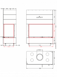 Каминная топка Астов П2С 12570