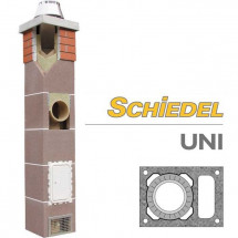 Одноходовой дымоход с вентканалом Schiedel UNI 