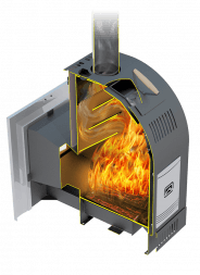 Печь для бани и сауны Теплодар 12 ТК Панорама (2018)