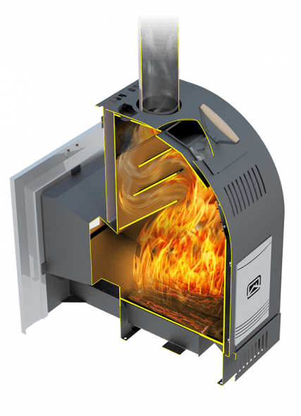 Печь для бани и сауны Теплодар 12 ТК Панорама (2018)
