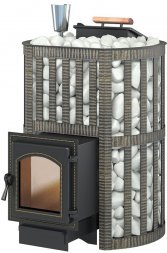 Дровяная печь для бани Везувий Ураган Ковка 16 (270)