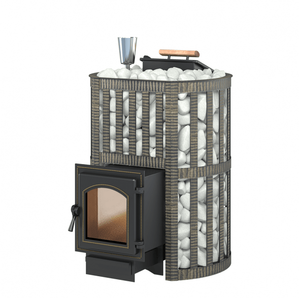 Дровяная печь для бани Везувий Ураган Ковка 16 (270)