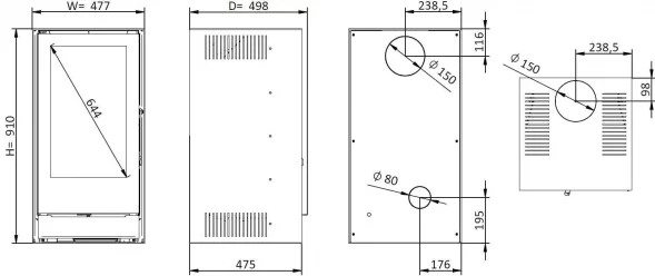 Печь-камин Solzaima Tek System Eco